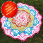 Gobelín s tradičnou indickou mandalou