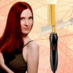 Výhrevná žehlička na vlasy s hrebeňom