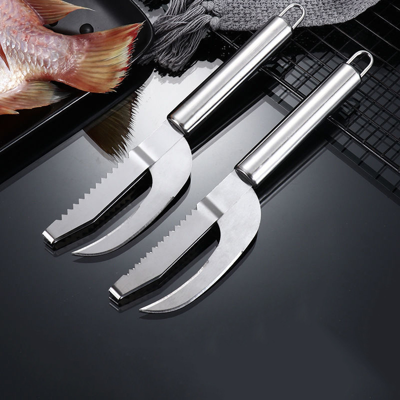 Nôž na čistenie a odstraňovanie šupín rýb