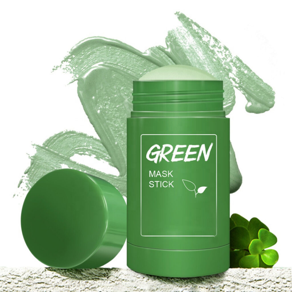 Zelený ílový čaj na čistenie pokožky