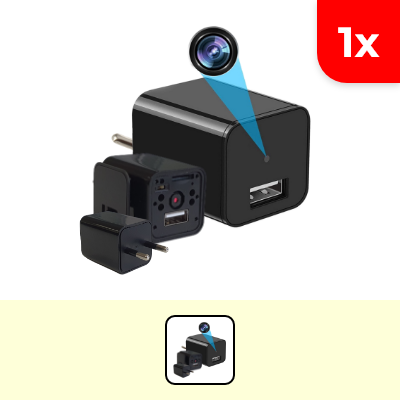 1x USB spy camera charger
