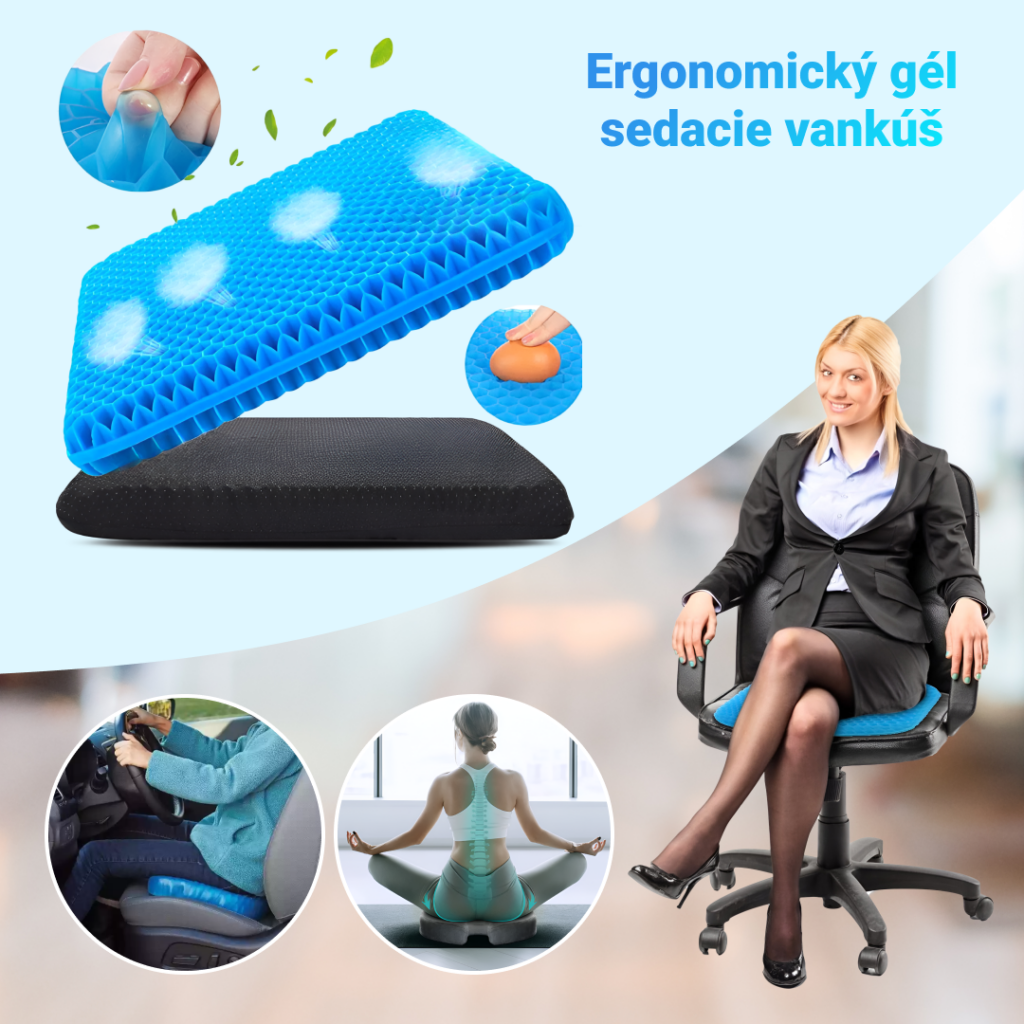 Vankúš pre ergonomické sedenie