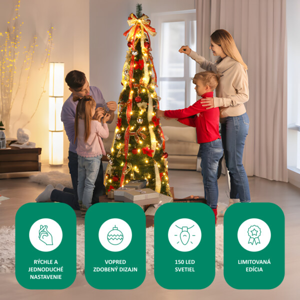 Vyskakovací vianočný stromček InstaTree™ (180cm x 65cm) – Obrázok 5