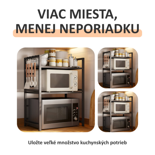MicroRack™ Rozšíriteľná polica pre mikrovlnnú rúru - Image 2