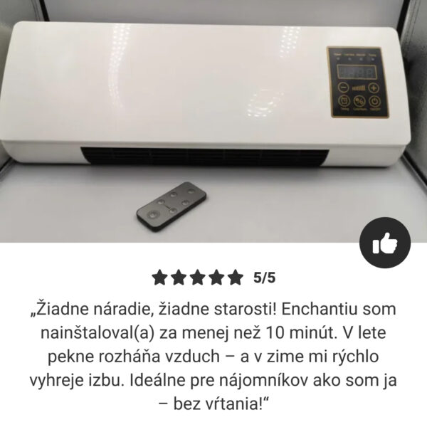 Enchantia – Ventilátor s Funkciou Kúrenia a Vetrania, Montáž Bez Náradia - Image 7