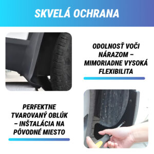 Alternative view of RuggedGuard™ - Blatník z mäkkej gumy pre vozidlá - Univerzálna sada 4 kusov pre autá a SUV