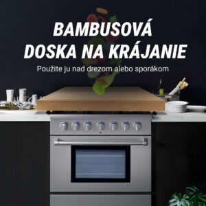 Alternative view of BambooCraft™ - Extra veľká bambusová doska na krájanie s odnímateľnými nohami